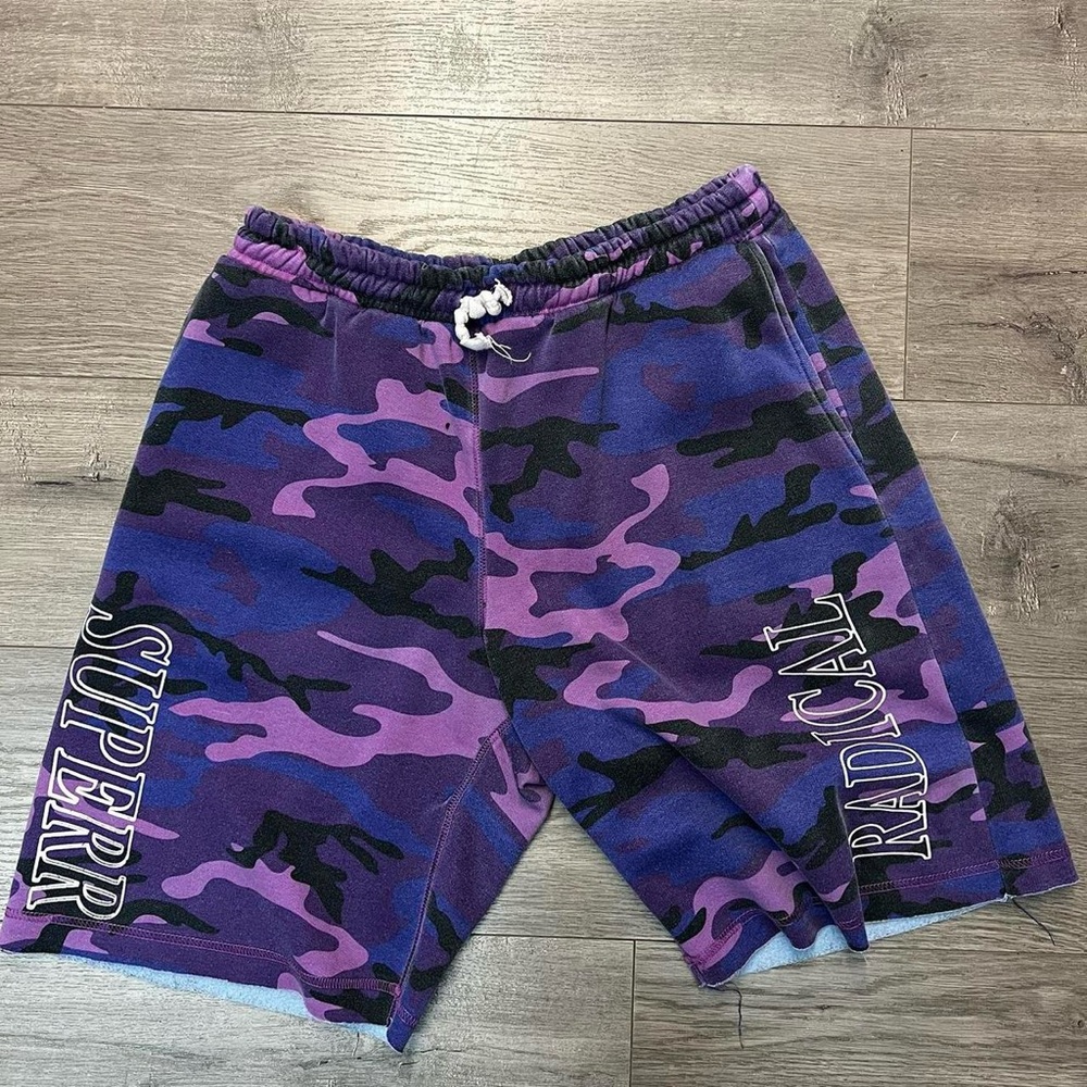 Superradical camo sweat shorts